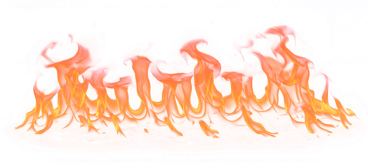 Ethereal Flames A dance of orange and yellow fire with translucent edges.