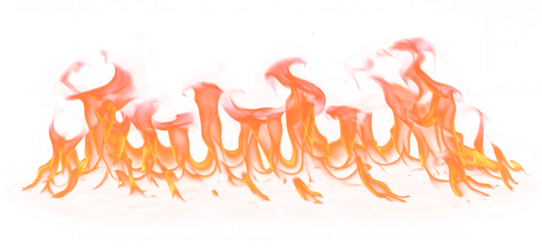 Ethereal Flames A dance of orange and yellow fire with translucent edges.