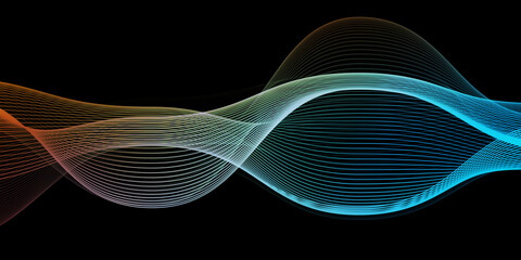 Flowing Energy Neon Lines