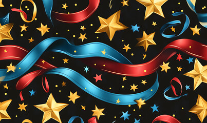 Christmas and New Year background with festive decorations, snowflakes, and holiday-themed elements. Ideal for greeting cards, invitations, and seasonal designs.