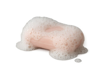 Fototapeta premium soap on white background