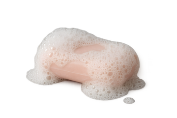 soap on white background