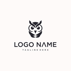 vector owl logo design. creative logo