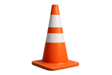 traffic cone isolated on white