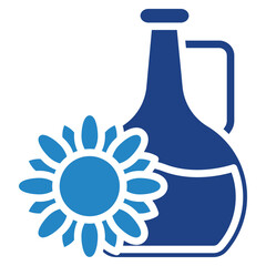 Sunflower Oil Icon Mini Illustration Icon. Use For Modern Concept, Print, Ui, Ux Kit, Web And App Development. Vector Related To Office, Education, Examination And More