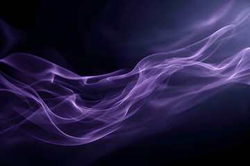 Obraz premium Abstract Lilac Smoke Tendrils And Curls Dreamy Purple Atmospheric Design For Mystical Creative Background And Inspiration