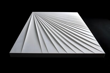 3D-Embossed Foam Poster Board Front View Balanced White Display Material For Presentations And Creative Project Design
