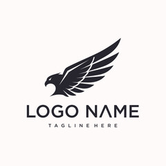 vector eagle wing logo design. creative logo