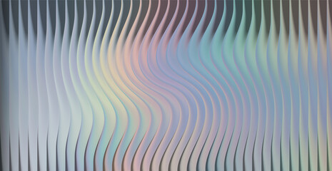 Obraz premium Abstract wavy lines with pastel gradient and dark background