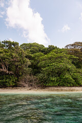 tropical island in the sea of Indonesia
