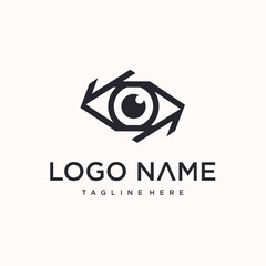 Obraz premium vector eye logo design. creative logo