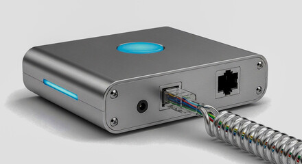 A Modern Redesign of the 90s Retro Dial-Up Modem Isolated