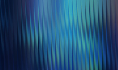 Abstract blue and green background with vertical wavy stripes and gradient