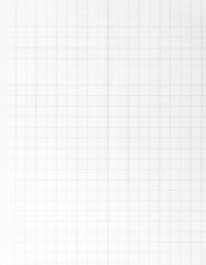 Minimalist image of a white sheet of graph paper with evenly spaced, faint gray lines forming a grid pattern