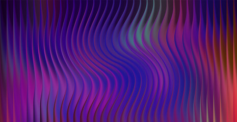 Vibrant abstract background with wavy vertical lines and purple hues