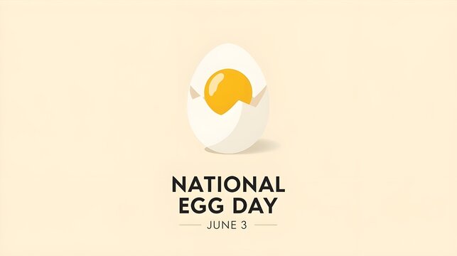 National Egg Day vector. Raw egg in shell vector. Egg icon vector. Broken eggs cracked open eggshell vector. Egg Day Poster, June 3. Important day