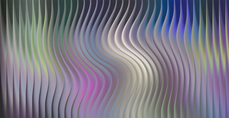 Wavy vertical lines with pastel and iridescent colors