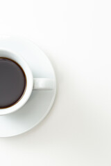 ホットコーヒー　白バック