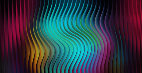 Vibrant abstract wavy background with colorful gradient