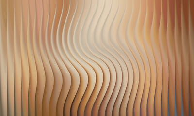 Wavy lines with warm beige and brown iridescent colors