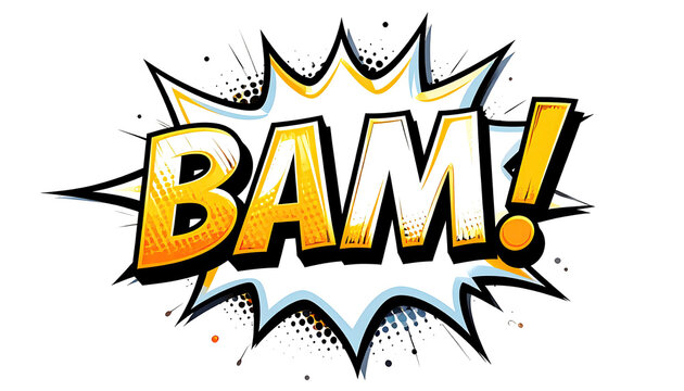 Comic book explosion text