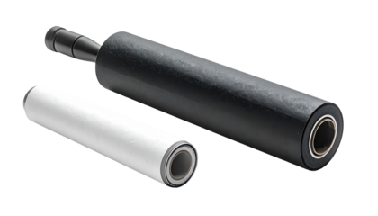 Dark roller with white roll