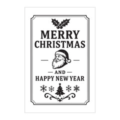 Minimalist Christmas & New Year Wishes Design