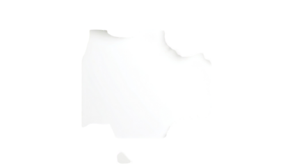 Abstract, irregular shape, white on black