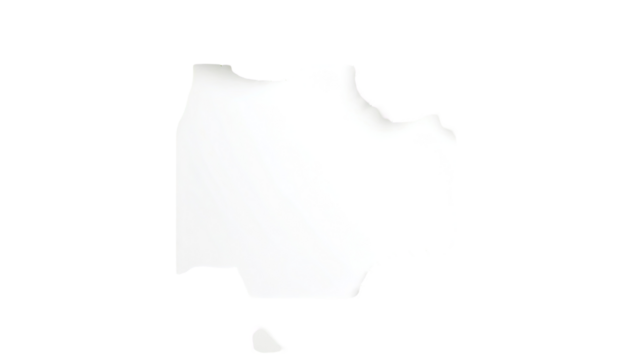 Abstract, irregular shape, white on black - Powered by Adobe