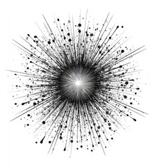 Obraz premium Abstract radial burst design