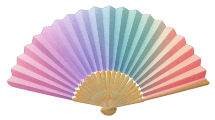 Colorful folding fan