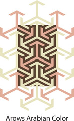 Colorful vector arrows create a seamless geometric pattern, perfect for a festive and abstract holiday backdrop or textile design