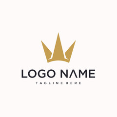 Obraz premium vector crown logo design. creative logo
