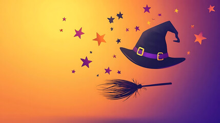 Adorable Halloween-themed background design, ideal for creating playful and festive backdrops or wallpapers.