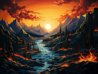 Fire and Water in the Hills
