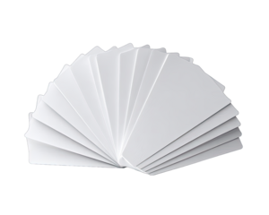 Stack of blank identification cards