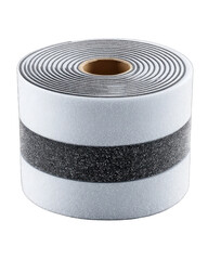 Rolled adhesive tape with reflective stripes