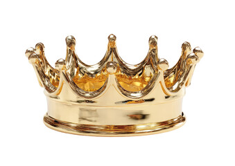 Golden crown, detailed and polished