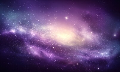 Ethereal nebula showcases swirls of cosmic dust and glowing light against a dark backdrop, forming a mesmerizing and vast expanse