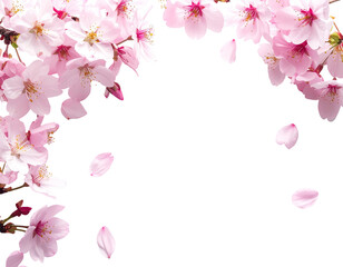 Pink cherry blossoms in full bloom