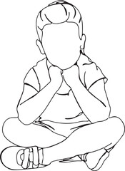 man thinking drawing, outline man sketch, minimal idea person, linear human thought, abstract thinking man, people line doodle, concept thinker outline, vector thinking sketch, human head idea doodle,