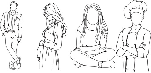  female line drawing, woman outline vector, minimal girl sketch, stylish female doodle, feminine outline art, fashion woman line, single line artwork, elegant woman design, woman cartoon line, modern 