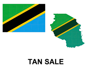 Two flags, one a full flag, the other a map shape