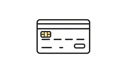 Simple credit card icon