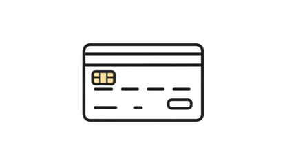 Simple credit card icon