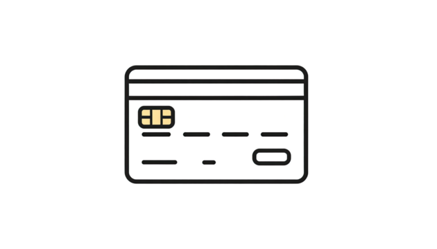 Simple credit card icon