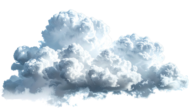 A fluffy cumulus cloud