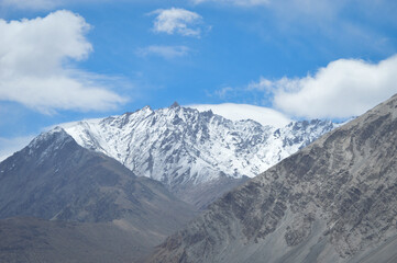 Diskit Monastery in Nubra Valley  oldest and largest Buddhist monastery in Diskit, Leh, Ladakh, India.