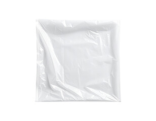 Blank white plastic bag
