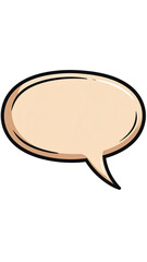 Fototapeta premium Cartoon speech bubble